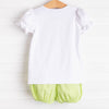 Sweet Pineapple Applique Bloomer Set, Lime Green