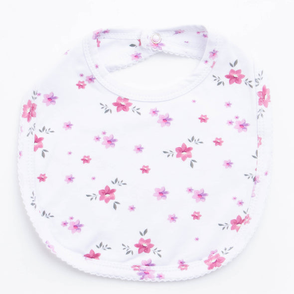 Fields Of Lavender Bib, White