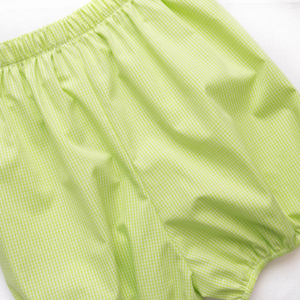 Sweet Pineapple Applique Bloomer Set, Lime Green