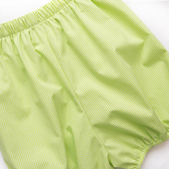 Sweet Pineapple Applique Bloomer Set, Lime Green