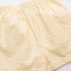 New Heights Smocked Short Set, Yellow Seersucker