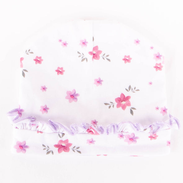 Fields Of Lavender Hat, White