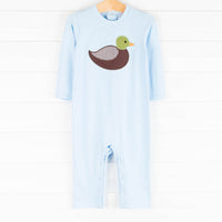 Harrison Mallard Romper, Blue