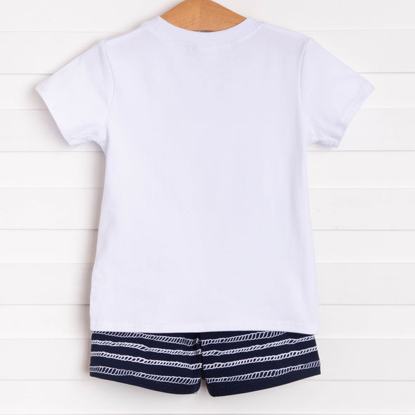 Knot Your Average Short Set, Navy