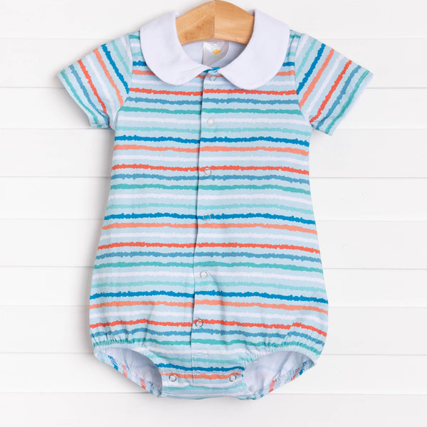 Teal Time Bubble, White Collar