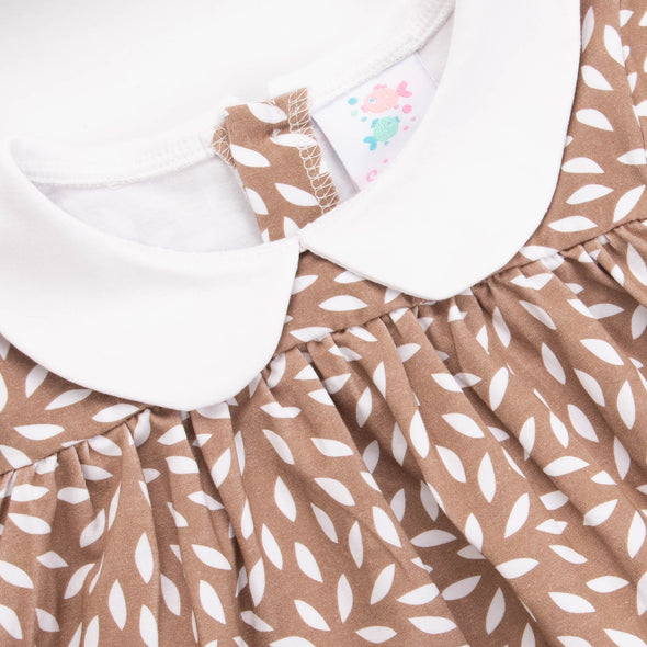 Brown Blooms Legging Set, Brown