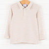 Wells Long Sleeve Shirt, Tan Stripe