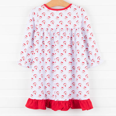 Good Morning Santa Dress, Red