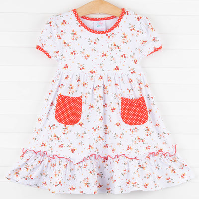 Juliette Dress, Red Floral