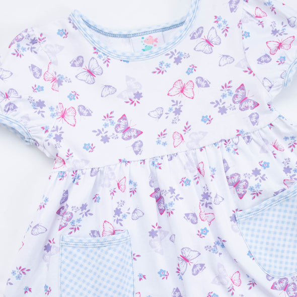 Juliette Dress, Purple Floral