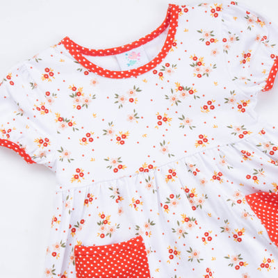 Juliette Dress, Red Floral