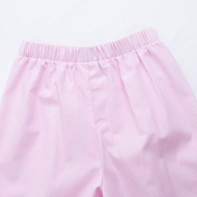 Two Hearts Ruffle Pant Set, Pink