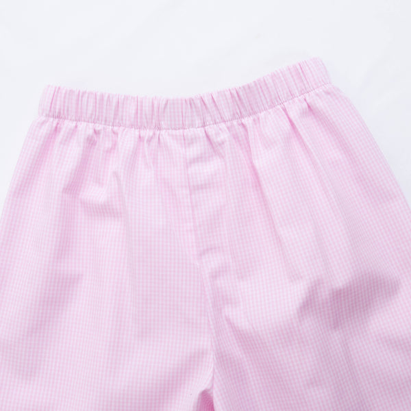 Two Hearts Ruffle Pant Set, Pink