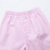 Two Hearts Ruffle Pant Set, Pink