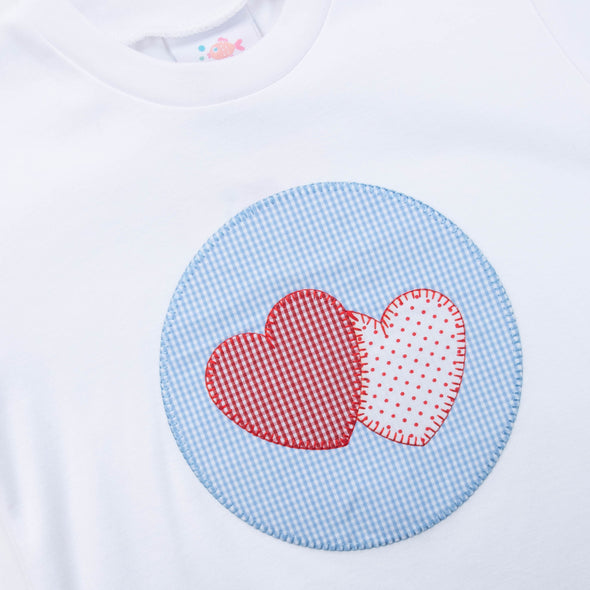 Two Hearts Pant Set, Blue