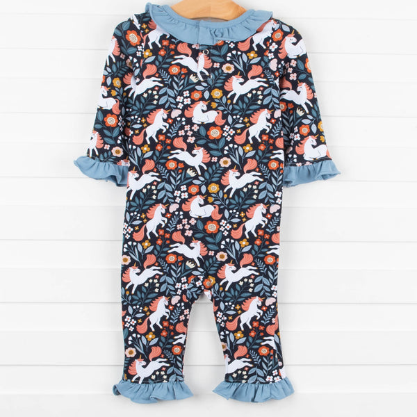 Unicorn Utopia Romper, Blue