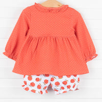Cranberry Cutie Bloomer Set, Red