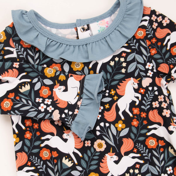 Unicorn Utopia Romper, Blue