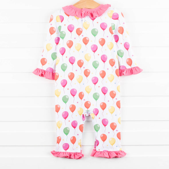 Party Time Ruffle Romper, Pink