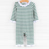 Rylie Romper, Green Stripe