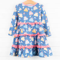 Cake Time Dress, Blue
