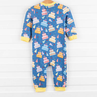 Cake Time Romper, Blue