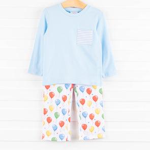 Party Time Pant Set, Blue