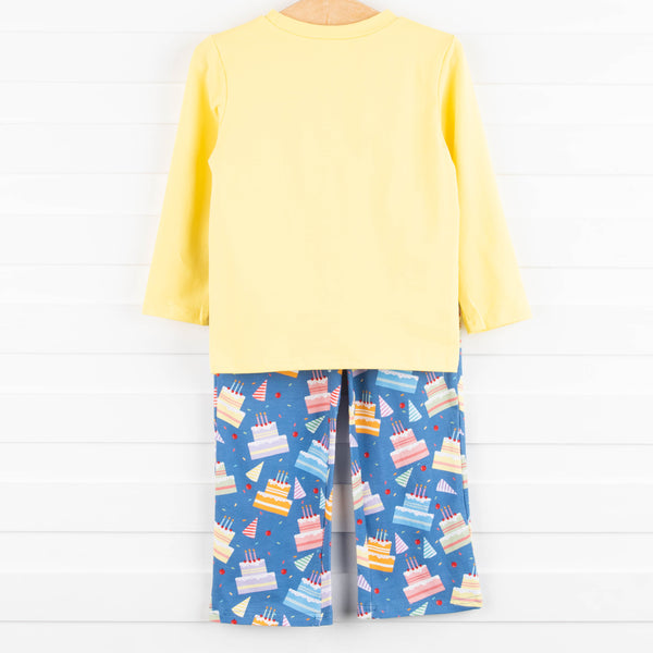 Cake Time Pant Set, Blue