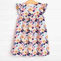 Flower Child Dress, Navy