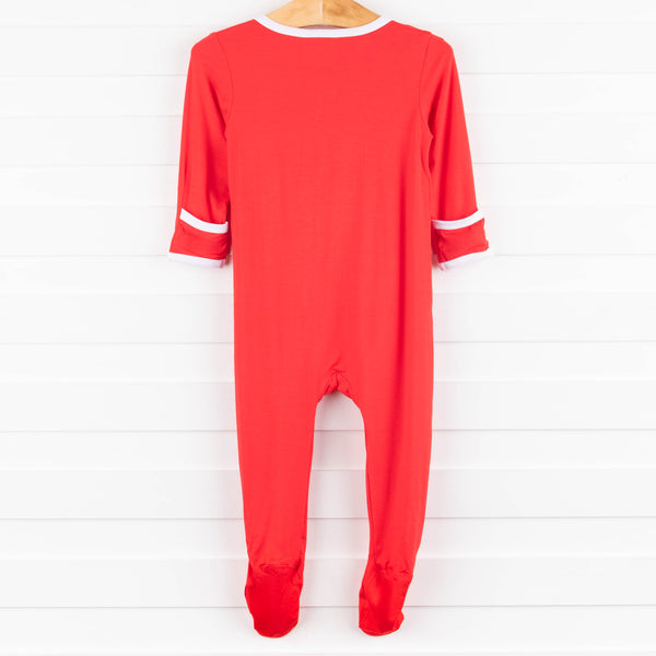 Christmas Puppy Footie, Red