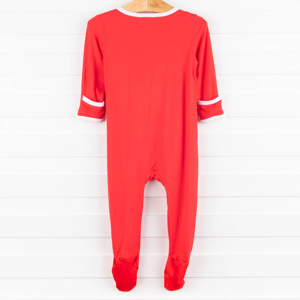 Christmas Puppy Footie, Red