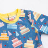 Cake Time Romper, Blue