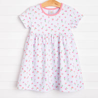 Everything's Coming Up Roses Dress, Pink