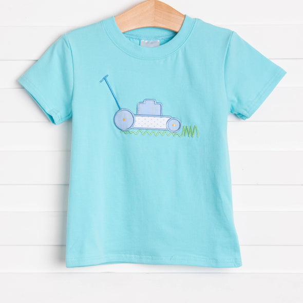 Where the Green Grass Grows Applique Shirt, Mint