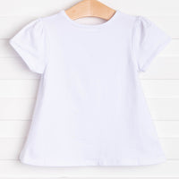 Triple Treat Applique Shirt, White