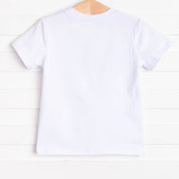 Ants Marching Applique Shirt, White