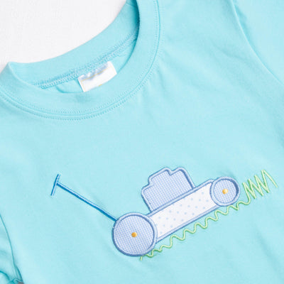 Where the Green Grass Grows Applique Shirt, Mint