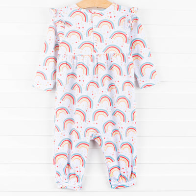 Radiant Rainbows Romper, Pink