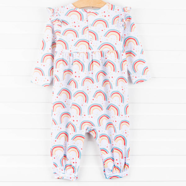 Radiant Rainbows Romper, Pink