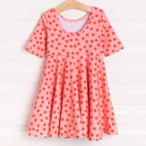 Leah Dress, Red Dots