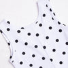 Darling Dots Long Romper, Black Dots