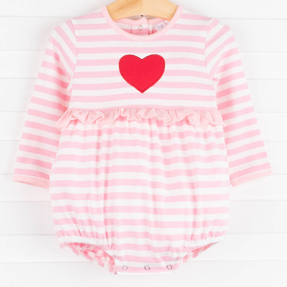 XOXO Heart Applique Bubble, Pink