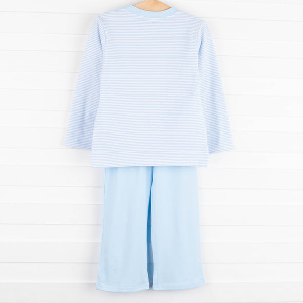 Dearest Dino Pant Set, Blue