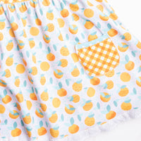 Stuck On Sunshine Ruffle Short Set, Orange
