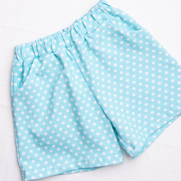 Picnic Promises Short Set, Aqua