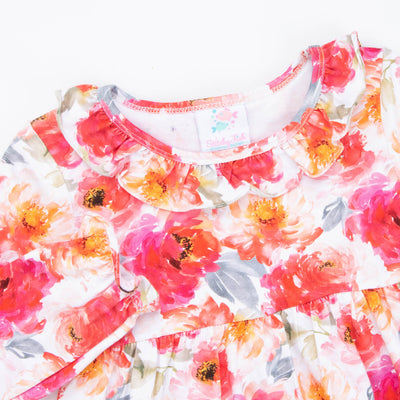 Watercolor Bouquet Dress, Purple