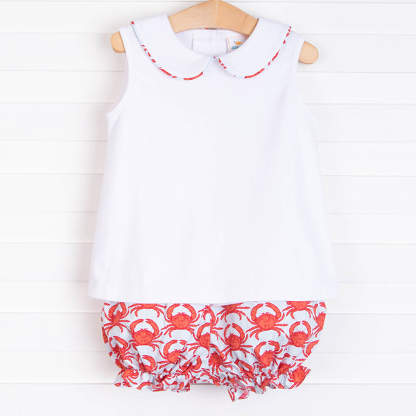 Crabby Cutie Bloomer Set, Red