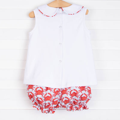 Crabby Cutie Bloomer Set, Red