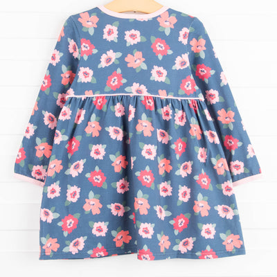 Blooming Beauty Dress, Blue