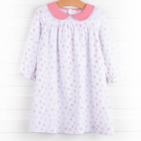 Emily Dress, Pink Dots